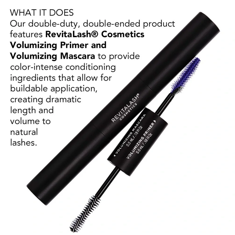 Double-Ended Volume Set Eyelash Primer & Mascara - Black NEW